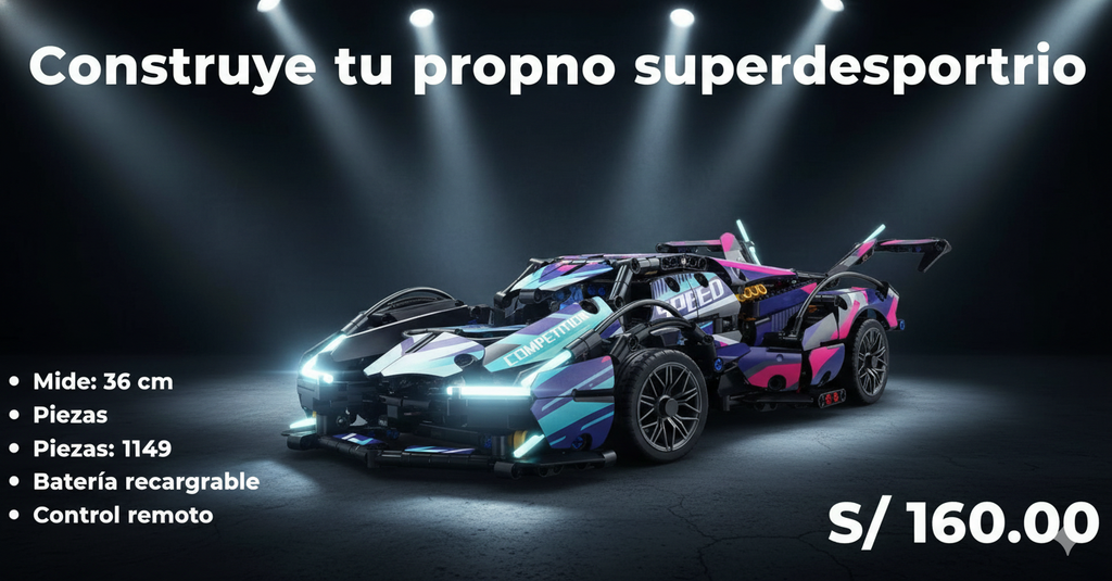 Carro Lego a Control Remoto 1:14 – ¡Construye y Conduce!