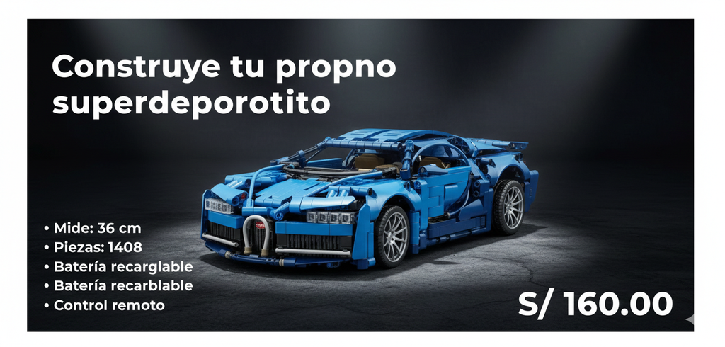 Carro Lego a Control Remoto 1:14 – ¡Construye y Conduce!