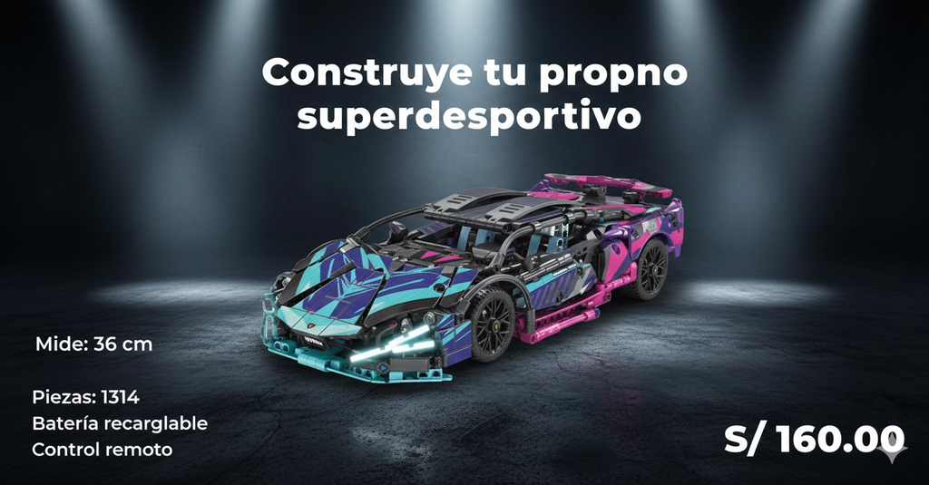 Carro Lego a Control Remoto 1:14 – ¡Construye y Conduce!