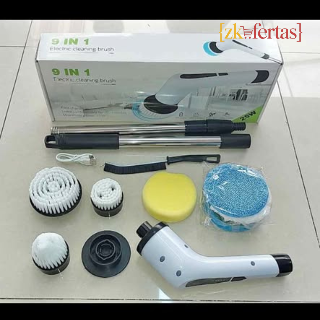 💧 “Limpia 3 veces más rápido y sin esfuerzo con el Cepillo Eléctrico 9 en 1 ”