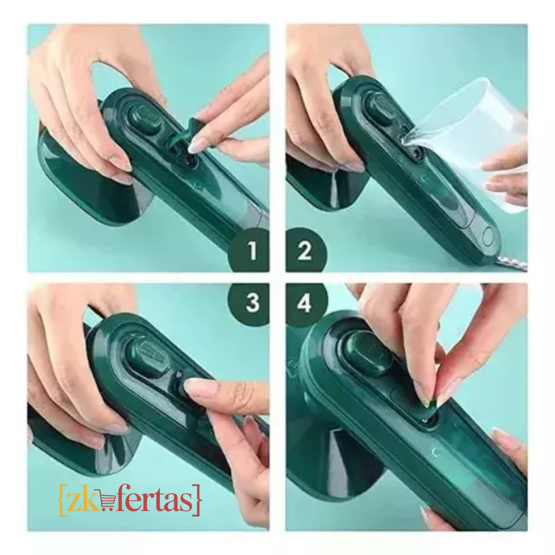 Mini plancha a vapor