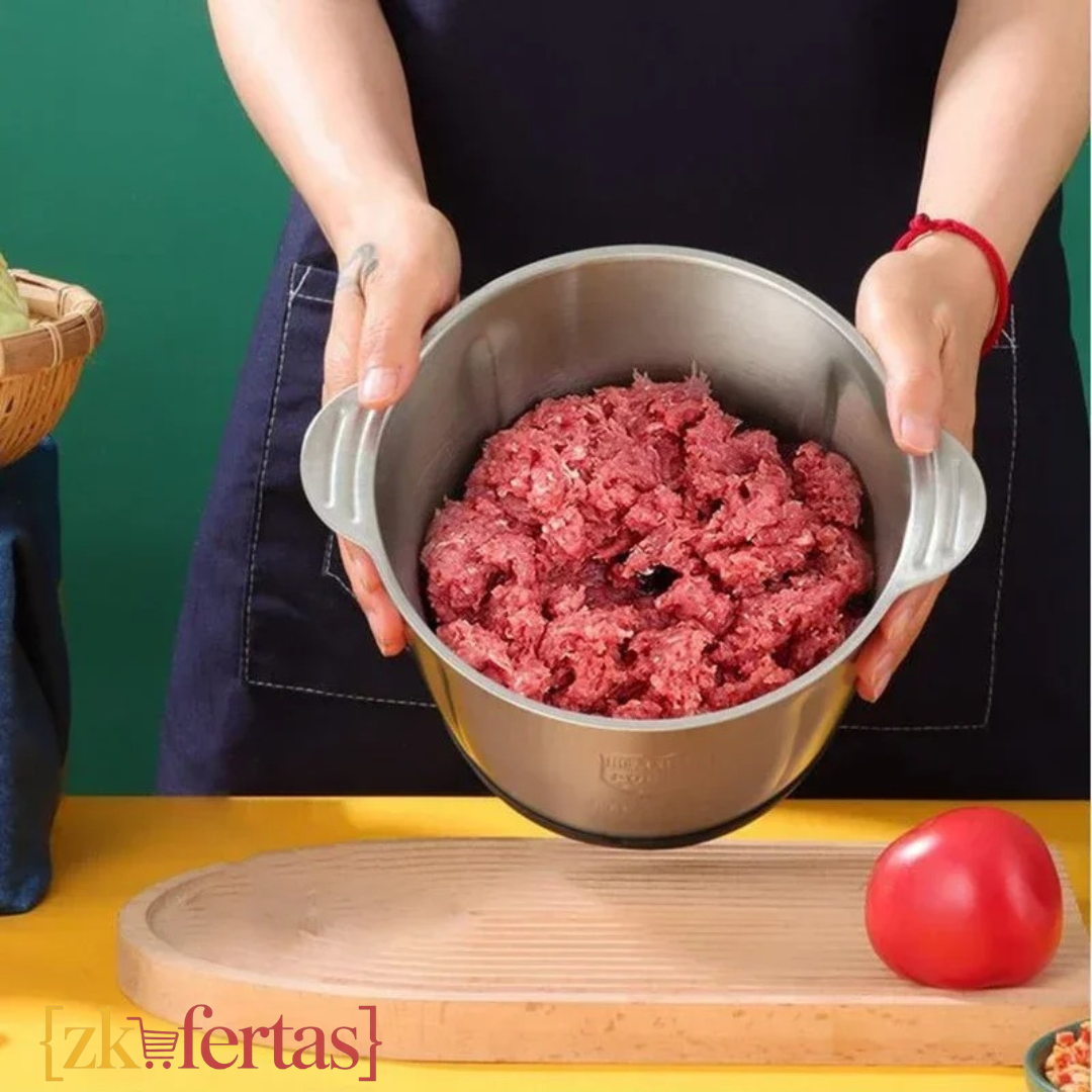 Procesador de alimentos, picadora de carne de acero inoxidable de 2L